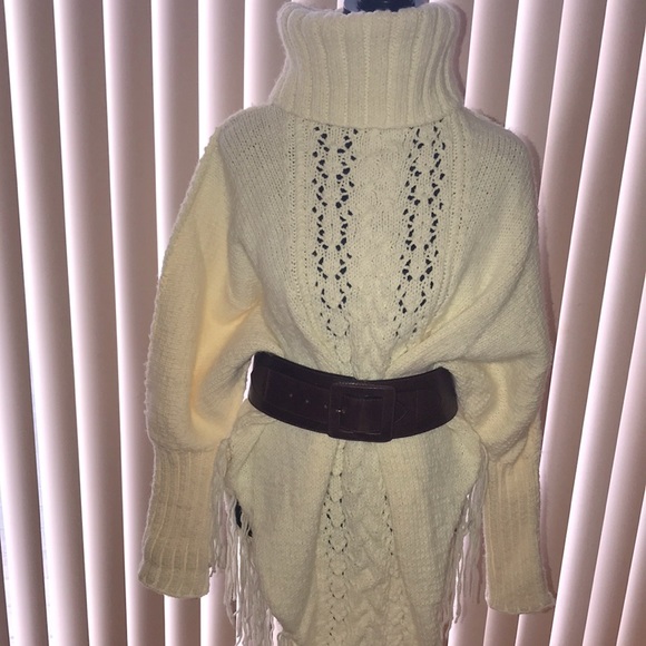 Source Unknown ♦️ Cable Turtleneck | Chunky/Bulky  Cowl-Turtleneck | Sz S - Picture 6 of 11